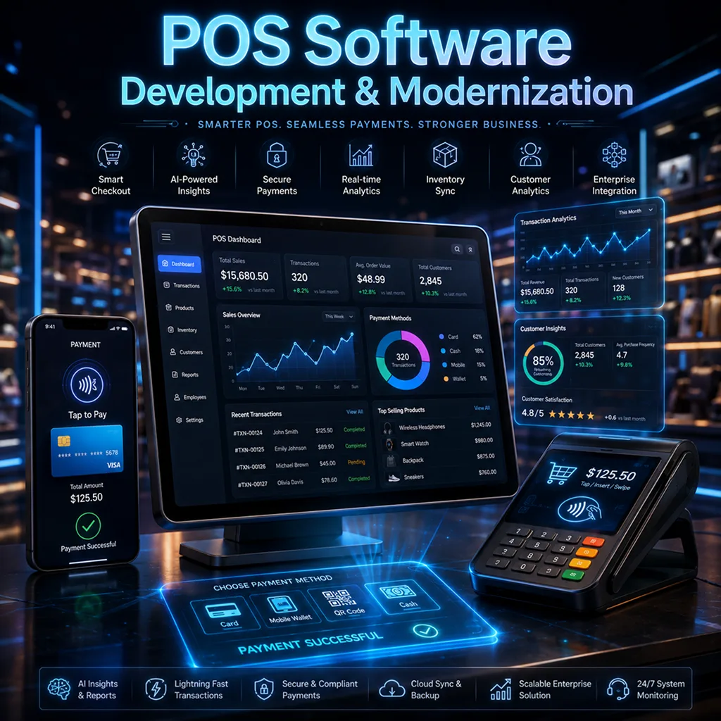 POS software development and modernization services